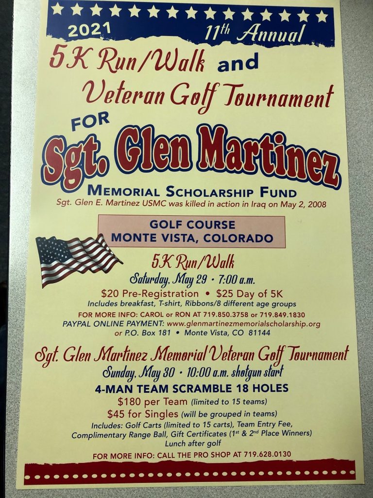 11th Annual Sgt Glen Martinez 5k Run Walk And Veteran Golf Tournament 96 5 The Fox