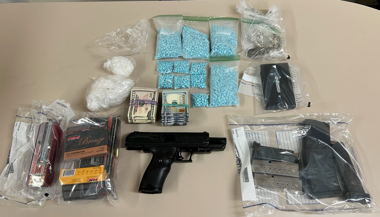 4700 Fentanyl Pills, Cash, Meth and a Gun Seized in Monte Vista Drug ...